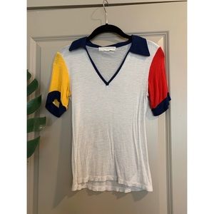Colored sleeves tee